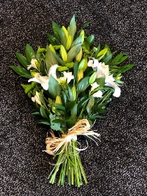 Lily and Freesia Tied Sheaf