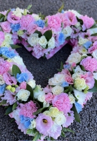 Open Heart Pastel Shades